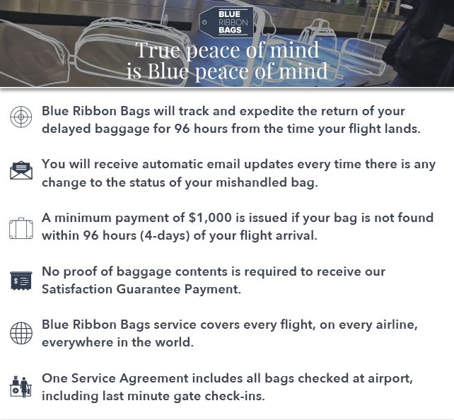 Blue Ribbon Bag protection logo
