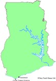 Map of whale watching locations in Ghana Map of whale watching locations in Ghana