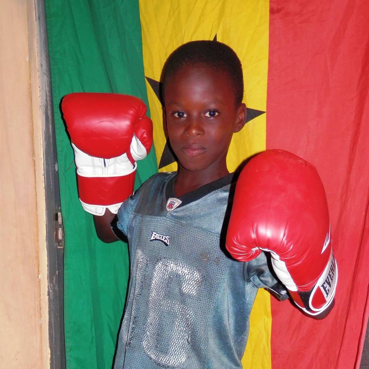 Young boxer in Ghana