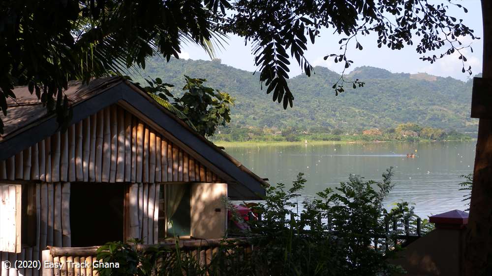 Lakeside resort at Lake Bosumtwi