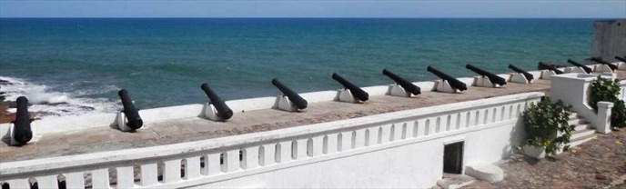 Cape Coast castle cannons