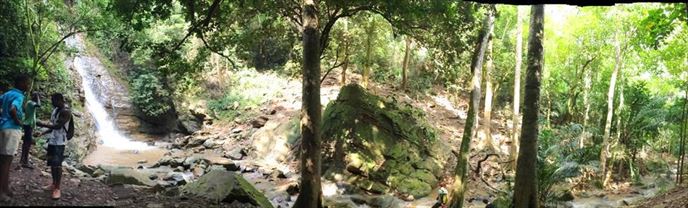 Tsenku Falls at the Dodowa Forest