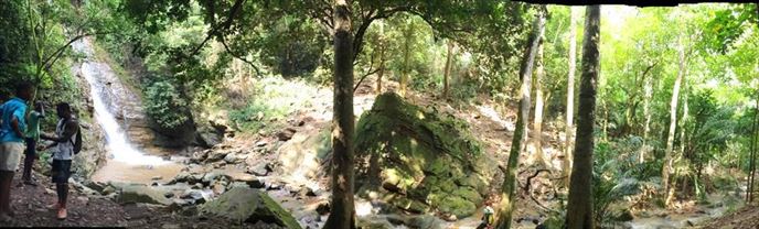 Tsenku Falls at the Dodowa Forest