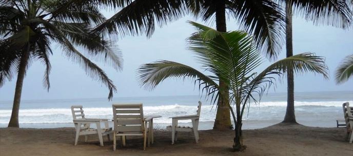 Beach resort in Ghana