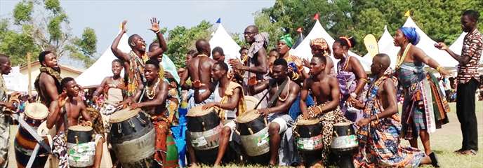 drummers at a festival in Ghana