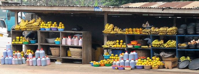 Fruit seller in Ghana