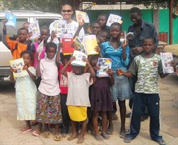 Gift of school supplies to an orphanage in Ghana