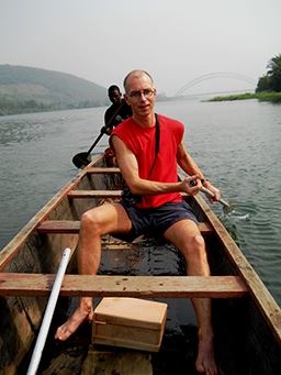 Canoe ride on the Volta River