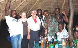 Guest celebrating his birthday at Bui National Park