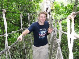 rainforest canopy walkway at Kakum National Park