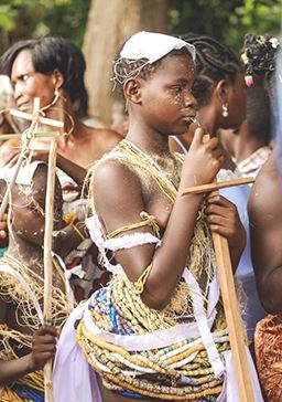 Young women at Dipo festival in Ghana