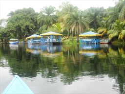 Hut Village at the volta river