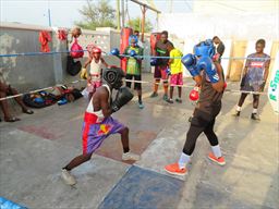 young boxers from Ghana 