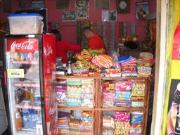 Kente shop in Adanwomase, Ghana