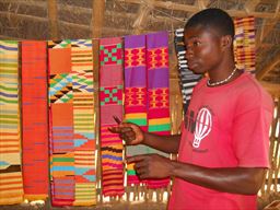 Kente weaver