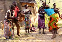 Natives dancing in Ghana