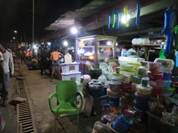 People buying at Osu night market