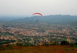 Paragliding from the Kwahu plateau in Ghana