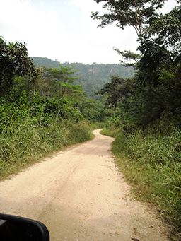 Road less traveled in Ghana