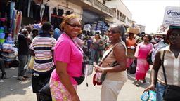 visitors at Makola Market