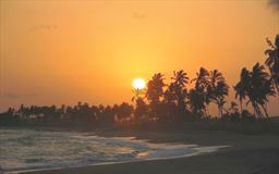 Sunset on a Ghana beach