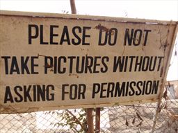 ask permission for photos