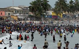 Beach day in Ghana