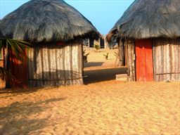 Beach huts at Keta