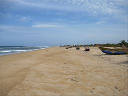 Beach at Keta in Ghana