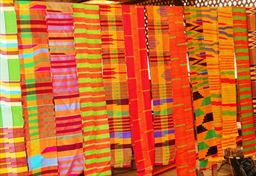 Strips of Kente cloth