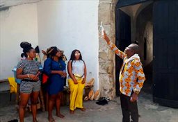 Receiving blessings at a Door of Return ceremony