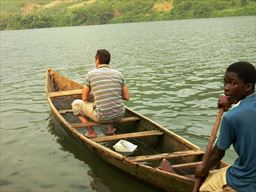 Canoe ride on the Volta River