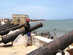 Cape Coast castle sea view