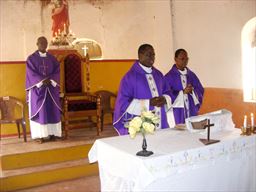 Catholic service in Ghana
