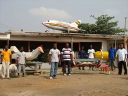 Coffin shop in Teshie, Ghana