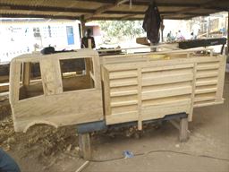 Coffin workshop in Teshie, Ghana