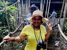 rainforest canopy walkway at Kakum National Park