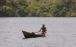 canoe on the Volta River
