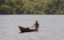 canoe on the Volta River