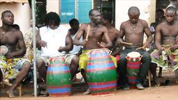 Traditional drumming in Ghana
