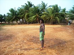 Empty beach in Togo