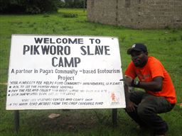 Pikworo road sign in Ghana