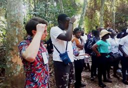 Visitors feeling the heat and humidity in Ghana