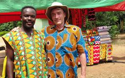 guest at adanwomase kente festival