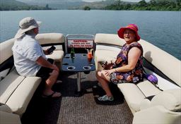 Motorboat on the Volta river