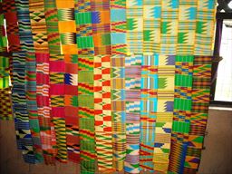 Hand woven Kente cloth in the Kente village of Adanwomase, Ghana