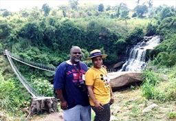 Kintampo waterfalls in Brong-Ahafo Region of Ghana