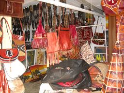 Leather goods are abundant in Ghana