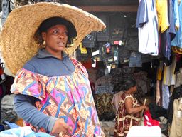 Woman selling at the market