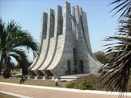 Side view of Nkrumah memorial